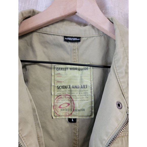 Oakley Worldwide Cotton Army Jacket, women's size L - Picture 2 of 7
